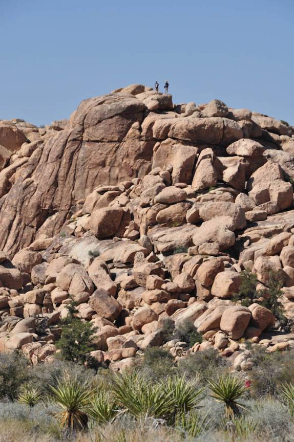 Um dos melhores lugares do mundo para se praticar rock climbing é o Joshua Tree National Park, região de Pioneertown, na Califórnia - Estados Unidos